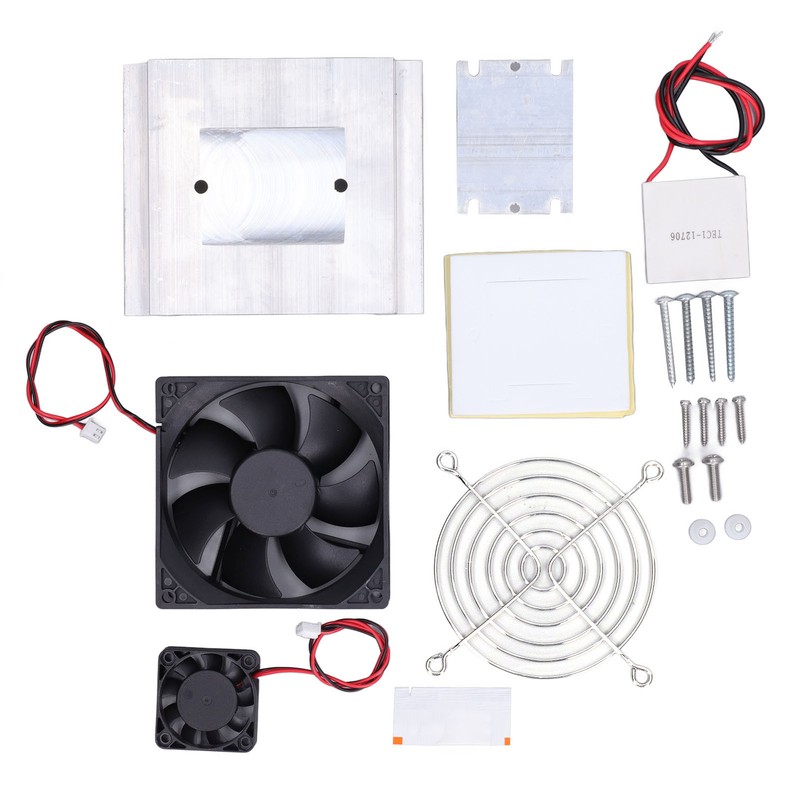 Refrigeration Cooler Dual Core Cooling Fan System Set Kit for