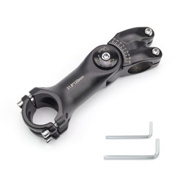 SRJQXH Bicycle Handlebar Riser Aluminium Alloy Bicycle Handlebar Stem 31.8 × 120 mm Handlebar Riser ± 60° Adjustable for Raising the Bicycle Handlebar