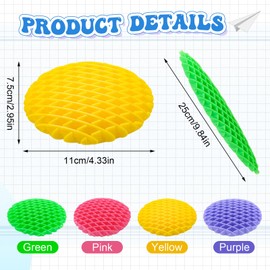 4Pcs Fidget Worm Toy,Fidget Toys,Worm Fidget Toy for Adults Kids,Sensory Stuffy Fidget Toy,Sensory Stress Relief Toy,Resistance Fidget Toy for Anxiety Relief(Yellow,Green,Purple,Pink)