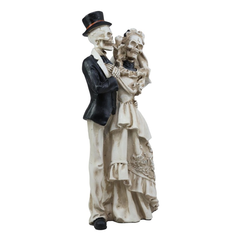 Love Never Dies Wedding Bride And Groom Skeleton Couple In