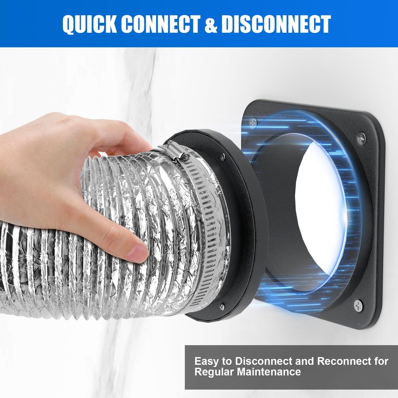 Magnetic Dryer Vent Coupling, Magnetic Dryer Vent Connector Kit, Strong