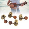 4 Pcs Ukulele Tuning Peg 2R 2L Metal Rosewood Elegant