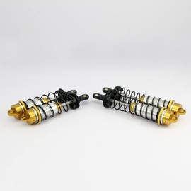 RCAWD Aluminum Big Bore Shocks Upgrades Parts for Arrma 1/8 Kraton 6S BLX Outcast 6S BLX Notorious 6S BLX,4PCS Front Rear Full Metal Dampers Hops Up Absorbers,Replace ARA330621 ARA330622