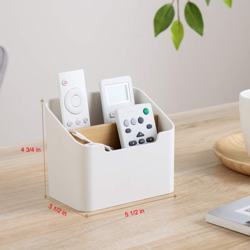 Poeland Remote Control Holder Desk Storage Organizer Box Container for