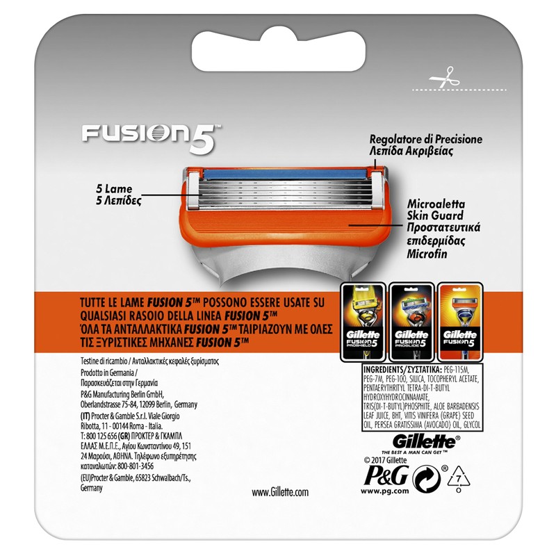 Gillette Fusion 5 Blades for Men Replacement