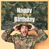 Camouflage Military Birthday Party Backdrop, 180x110cm Army Theme Wall Banner