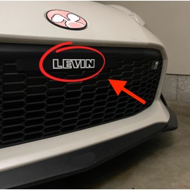 Mibunni GR86 Initial D AE86 Levin JDM Inspired Levin Decal License Plate Delete Decal
