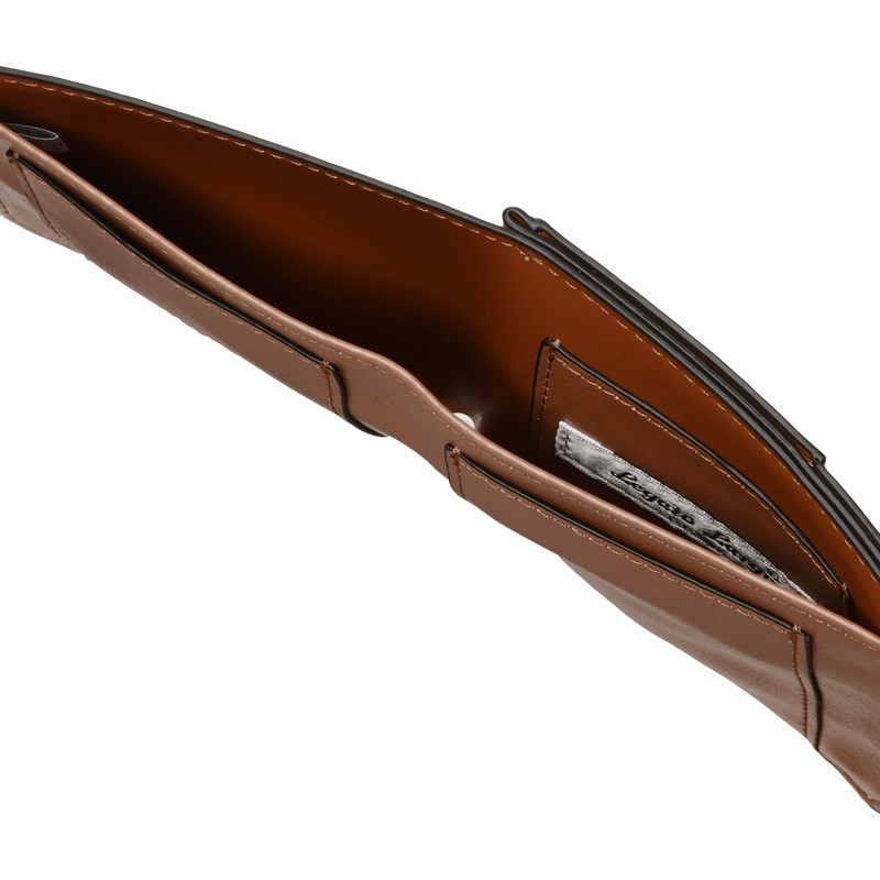 Legato Largo LJ-P0111 Lightweight Bonded Faux Leather Bi-Fold Wallet, Slim,