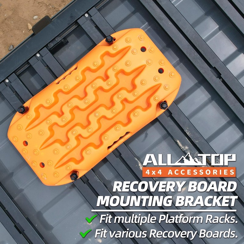 ALL-TOP Recovery Board Mount Kit, Universal Bracket for Traction Tracks,