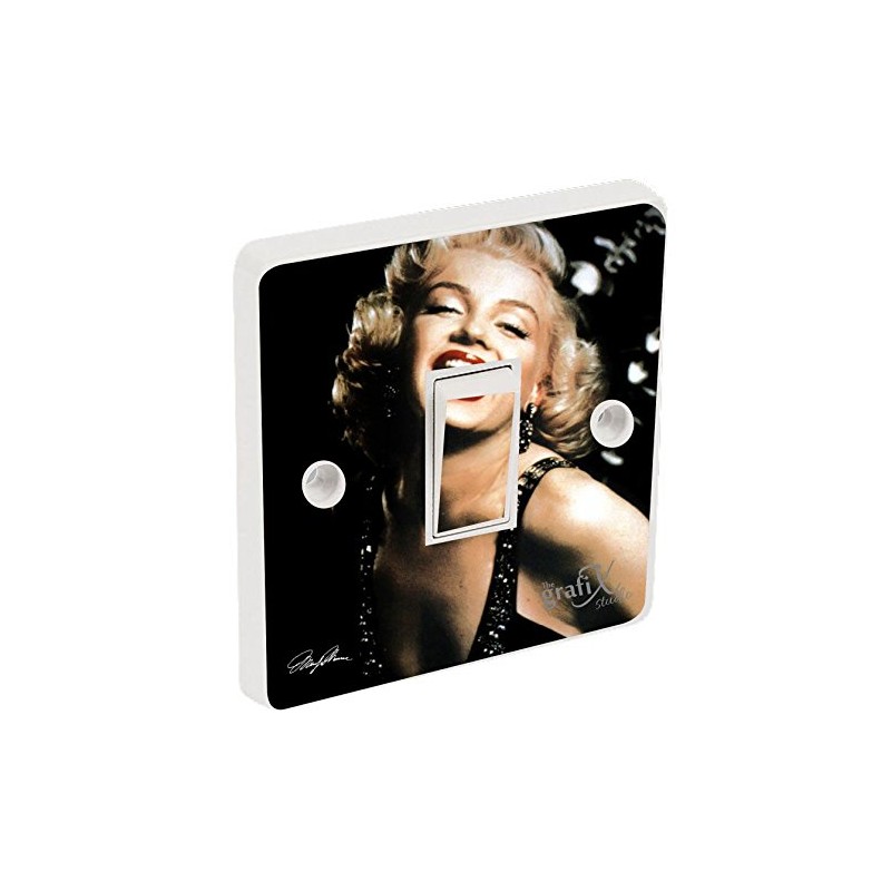 the grafix studio Marilyn Monroe Light Switch Sticker Vinyl/Skin cover