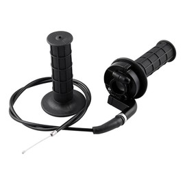 Wai Danie 22 mm Rotary Gas Pedal Grip Grips with Cable Suitable for 7/8 Inch (22 mm) Compatible with Most 50cc 90cc 110cc 125cc 140cc 150cc 200cc 250cc 4-Stroke Dirt Bike Mini Bike Pocket Bike