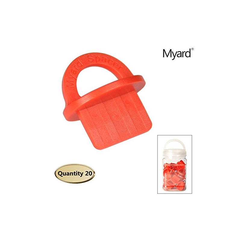 Myard Red 20 Packs 1/8 Inch Deck Spacer with Bright