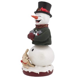 Royal Bobbles Snowman BobbleHIPS Christmas Bobblehead, Premium Polyresin Lifelike Figure, Unique Serial Number, Exquisite Detail