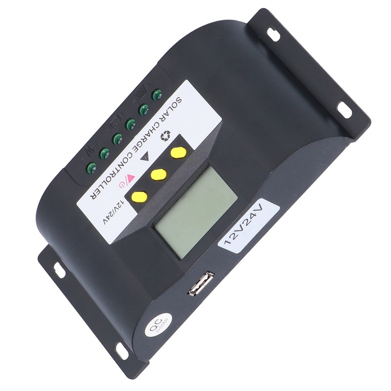 Intelligent Solar Charge Controller with Adjustable Timer Control Modes LCD