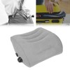 Inflatable Lumbar Waist Pillow PVC and Flocking Press Gray Inflation
