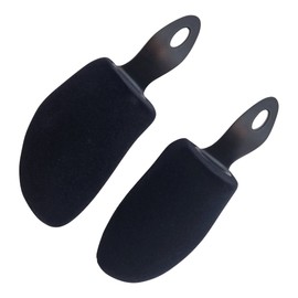 DELFA Samty Shoe Stretcher 3D Trainers Size 38-42 - Foam Shoe Shaper Shoe Stretcher - Set of 3 Pairs for Trainers and Curved Comfort Shoes, black