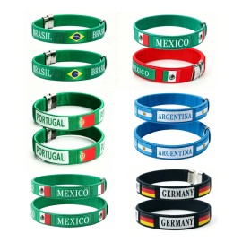 2026 México De La Copa Del Mundo Animando Pulsera-2 Piezas
