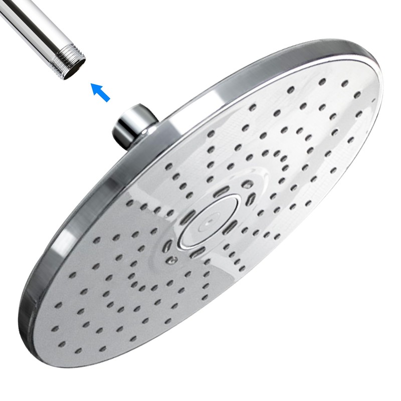 Straight Shower Arm with Flange, Ceiling Mount 3 Inches Rain