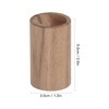 15pcs Essential Oil Car Diffuser Round Shape Simple Compact Walnut