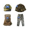 3Pcs Scotland Scotsman Flag Patch 2x3 Inch, Hook Loop Tactical