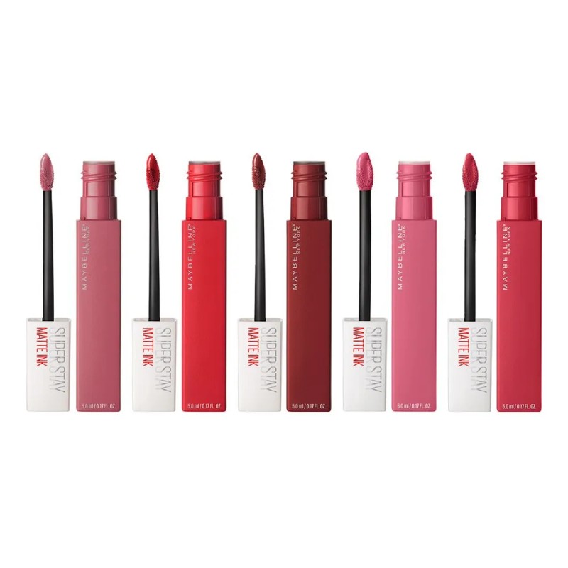 Pack x5 Labiales Liquidos Matte Maybelline De Larga Duración Superstay