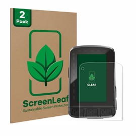 ScreenLeaf (2 Pack Protective Film for Wahoo Elemnt Roam V2 GPS [Sustainable Screen Protector, Film, Transparent, Scratch-Resistant]