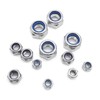 Quacc 20pcs M6 Nyloc Steel Nuts, Nylon Locknuts for Fastener,
