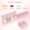 Lifewit Monthly Pill Organiser, 28 Day Tablet Pill Box, Pink,