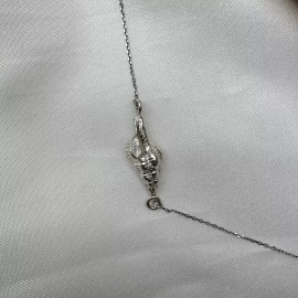 Better Jewelry 925 Sterling Silver Necklace Conch Shell, Sea Shell Jewelry, Mermaid Jewelry
