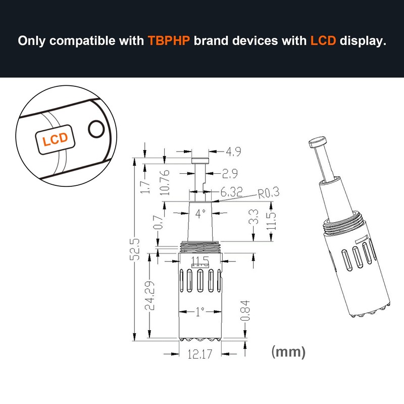 TBPHP Round Nano for TBPHP M1/P20RL/P10/P20 Electric Derma Pen (Pack