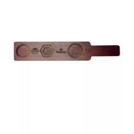 Best Of Belgium Dark Wood Flight Tray - Stella - Hoegaarden - Leffe