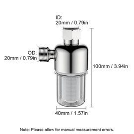 Reusable Sink Water Filter Stainless Steel Shower Faucet Strainer Household Water Purifier for Kitchen, Bathroom, Toilet