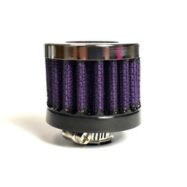 Raemco Breather Filter, crankcase vent filter 1/2 inch (12mm) Urethane neck,High performance Valve cover air filter -Purple