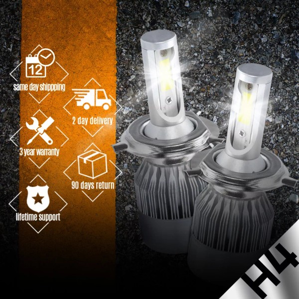 Xentec 488W Cree LED Headlight Kit H4 9003 Hi/Lo beams