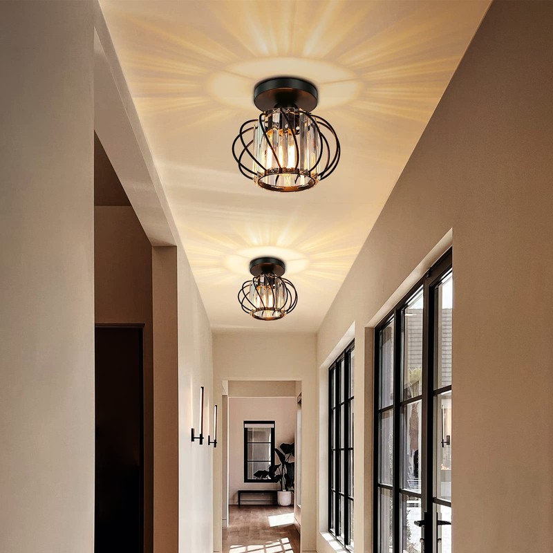 FRIDEKO HOME 2-Pack Semi Flush Mount Ceiling Light - Small