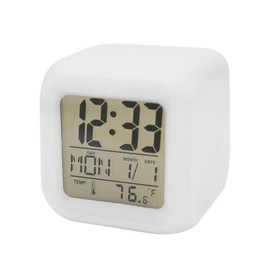 Digital Clock LED Display Desk Table Temperature Alarm Time Modern Home Decor