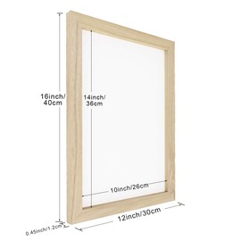 Worown 3 Set Wooden Paper Making Frames, Mould & Deckle, Papermaking Screens for DIY Paper Craft and Dried Flower Handcraft (14" x 10", 12.5“ x 8”，10.2“ x 6.3”