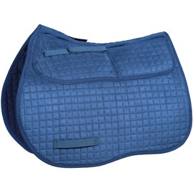 Harrison Howard Adjustable All Purpose Saddle Pad with Foam Inserts and 4 Pockets Horse Riding Pad for Added Cushioning Turquoise