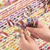 icceemee 48 Rolls Fruit Theme Washi Tape Set, Writable Decorative