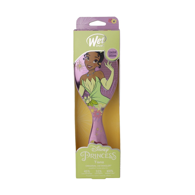Wet Brush Original Detangling Brush Princess Full Heart Tiana Light