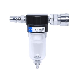 Ligefoy Water Separator, Air Compressor, Air Regulator, AF2000 1/4 Oil, Air Filter, Moisture Removal, Male, Female, Coupler Included, For Compressors 3 Piece Set