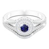 Belinda Jewelz - Anillo de compromiso para mujer, plata platino,