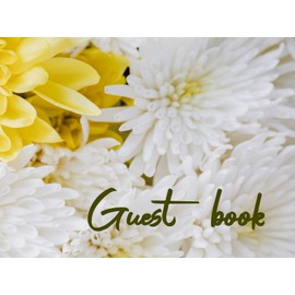 Wedding Guest book: White and yellow daisies