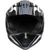 Raider 2131915 GX3 Unisex-Child MX Off-Road Helmet (Black/Silver, Youth Large)