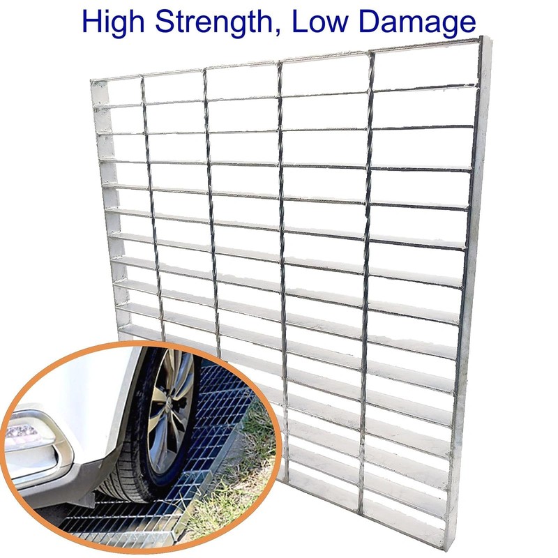 DuuMuut Galvanized Steel Drain Grate 20x20 in, B-Class 28100 lbs