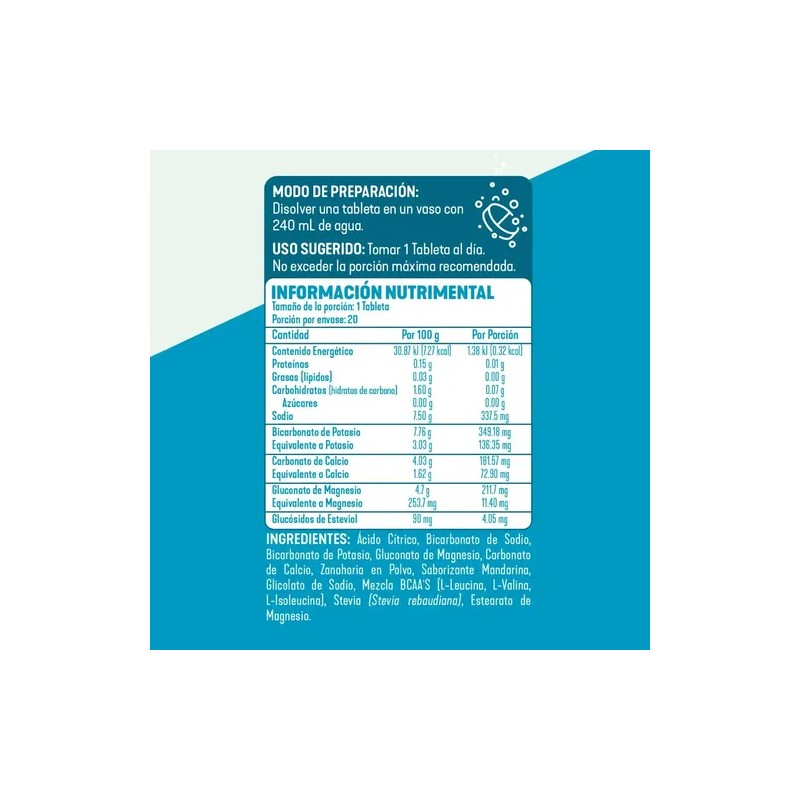 Hydraside Minerales Bcaas Tab Eferv Greenside
