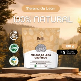 BULK SUPERFOODS - Extracto de Melena de León Orgánico en Polvo - Hongos Adaptógenos - Suplemento Alimenticio 100% Natural - Extracto en Polvo 100 gr - Ideal para Bebidas y Alimentos