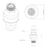 Eltek Aquastop Water Stop Water Block 3/4 Inch Female x