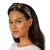 Bellefixe Knotted Headband for Women (Dark Purple Baroque), Wide Modern