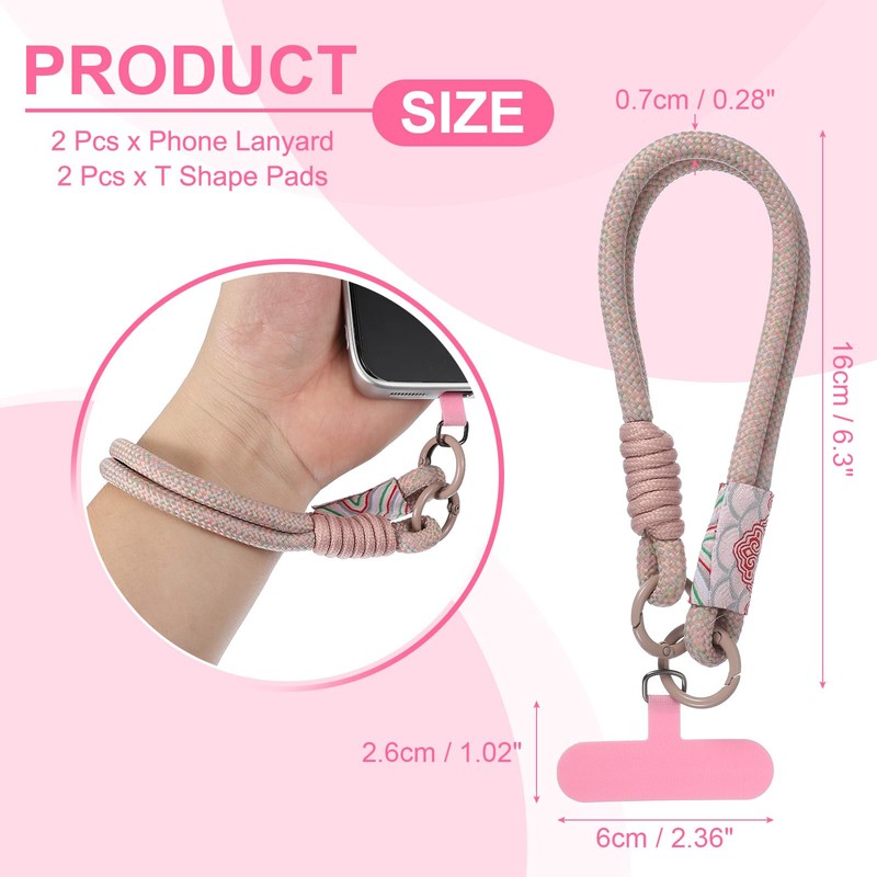 PATIKIL Cell Phone Wrist Lanyard, 2 Pcs Universal Phone Wrist